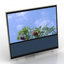 Plasma Tv With Sound System 3d model