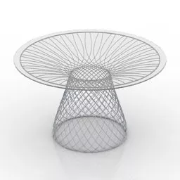 Modern Art Table Curved Edge 3d model