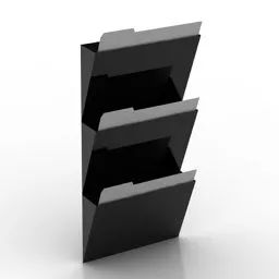 Office File Rack 3d model