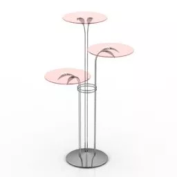 Modernism Floor Rack Glass Stand 3d model