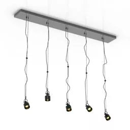 Simple Hanging Pendant Lamp Kare 3d model