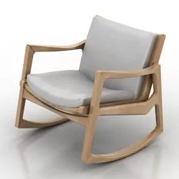 Rocking Armchair Classicon 3d model