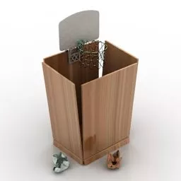 Trash Bin Basketball Shape 3d model
