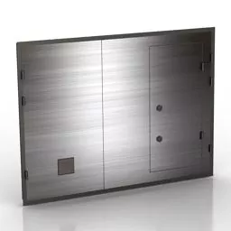 Door Garage Steel Material 3d model