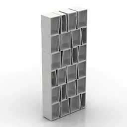 Library Book Rack 3d model