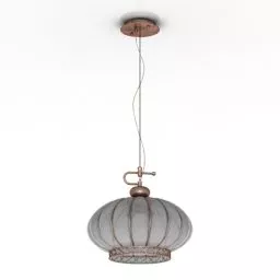 Pendant Ceiling Lamp Three Spotlight 3d model