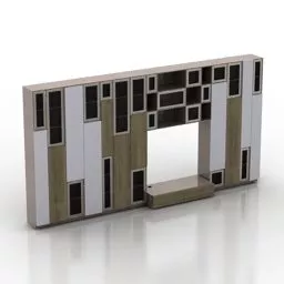 Sideboard Rack Wall Mount 3d model