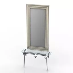 The Rattan Bedside Table 3d model