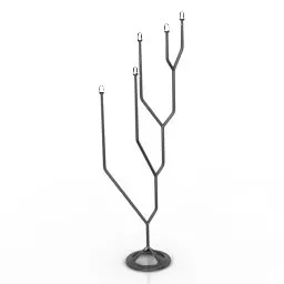 Ceiling Lamp White Shade 3d model
