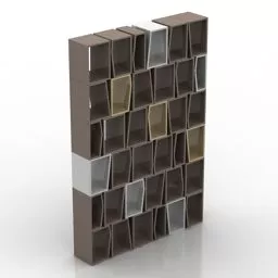 Decorative Box Rack 3d model