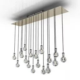 Luster Hanged Pendant Lamp 3d model