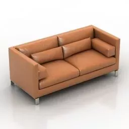 Sofa Sitting With Table 3d model