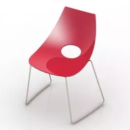 Iron Chair Round Seat 3d model