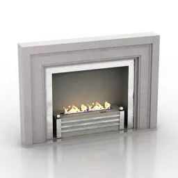Antique Fireplace Westminster 3d model