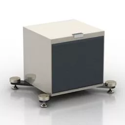 Square Audio Speaker 3d model