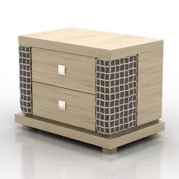 Nightstand Wooden 3d model