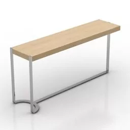 The Rattan Bedside Table 3d model
