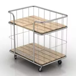 Market Trolley Cart 3d model