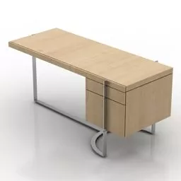 Work Table With Under Cabinet 3d model