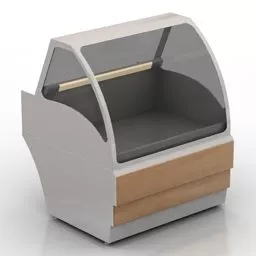 Product Showcase Cabinet For Market 3d model