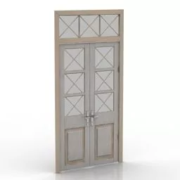 Vintage Door Frame 3d model