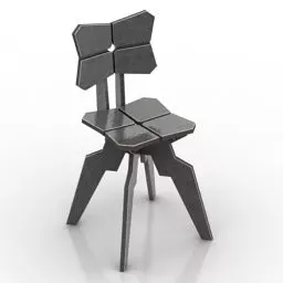 Classroom Chair With Table 3d model
