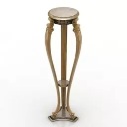 High Stool Table 3d model