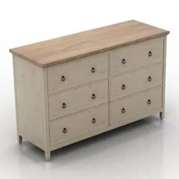 Luxury Bedside Cabinet For Bedroom 3d model