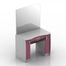 Dressing Table Vintage Style 3d model