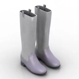 White Boots 3d model