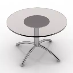 Glass Table Round Top 3d model