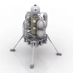 Nasa Moonlander 1950 3d model