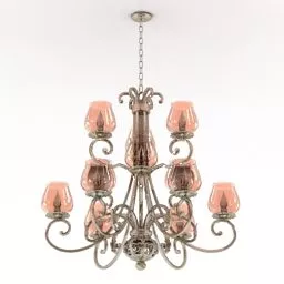 Luster Lamp Classic Chandelier 3d model