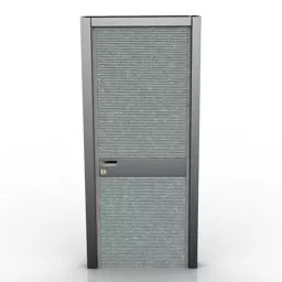 Blur Glass Door 3d model