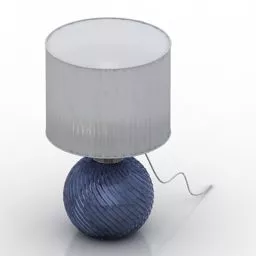 Table Lamp Brass Frame 3d model