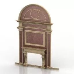 Classic Fireplace Portal 3d model