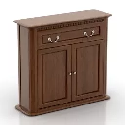 Antique Side Locker 3d model