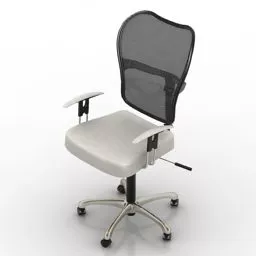 Armchair Mario Mesh Back 3d model
