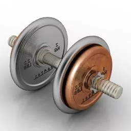 Dumbbell Steel 3d model