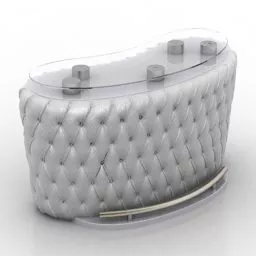 Bar Reception Rack Chesterfield 3d model