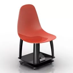 Classroom Chair With Table 3d model