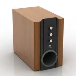 Audio Speaker Wood Cover 3d model