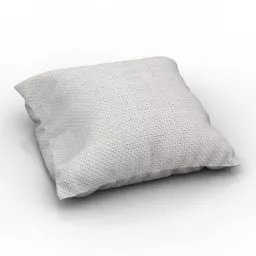 Grey Fabric Pillow 3d model