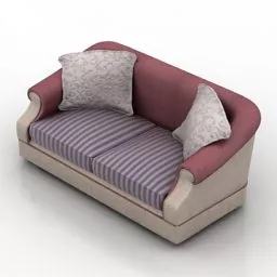 Modern Sofa Multiple Steps Style 3d model
