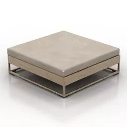 Low Seat Square Pad 3d model