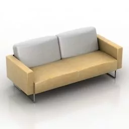 Bench Seat Sofa Fabric Material 3d model