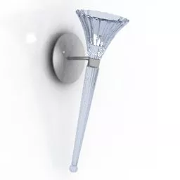 Four Shade Pendant Lamp 3d model