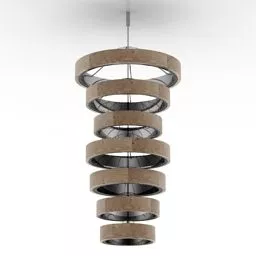 Grille Light Ceiling Lamp 3d model