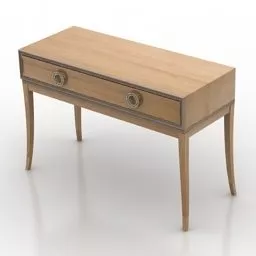 Rectangular Table Antique Stand 3d model