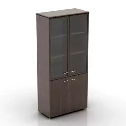 Filing Cabinet With Drawers Mdf 3d model